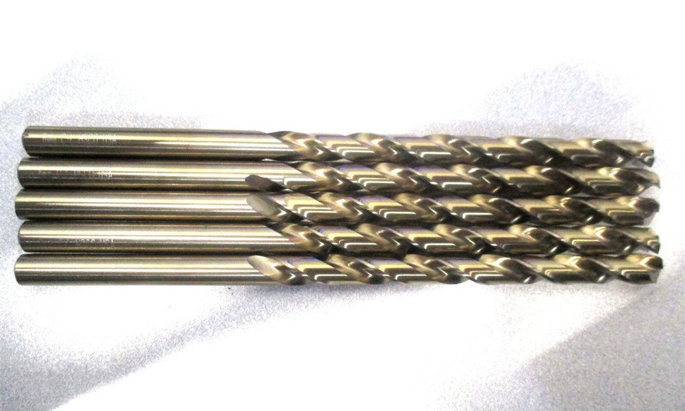 Chicago-Latrobe (45120) 8mm x 165mm 2-Flute RH Cobalt Taper Length Drill - 5 PC