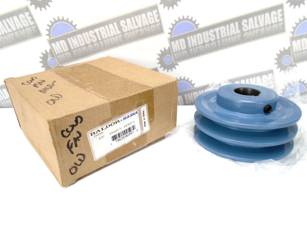 BALDOR - MASKA - 2MA38X7/8 -2AK39X7/8 Sheaves - use with 3L/4L/A BELTS (NEW)