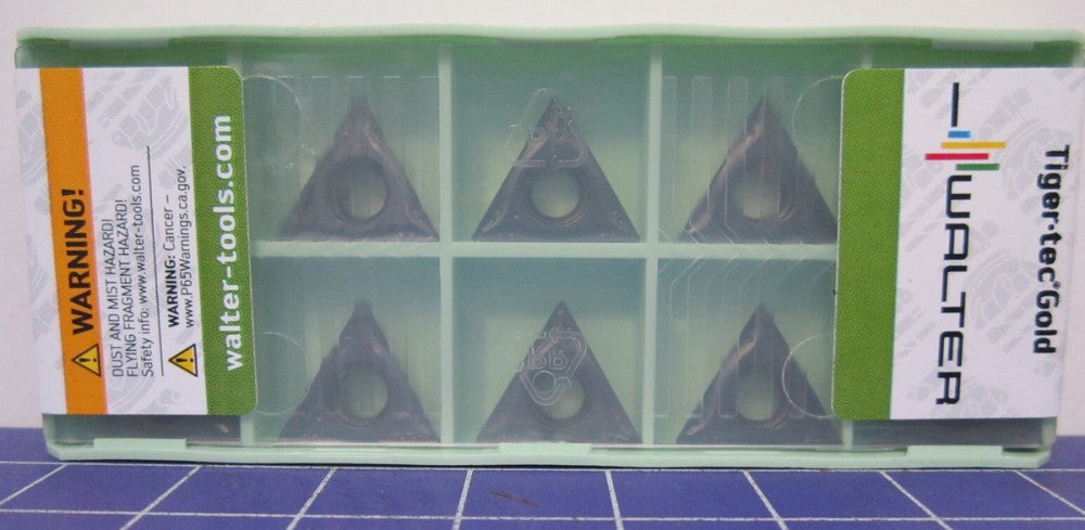 WALTER (8204792) 60° Carbide Turning Inserts TPGT32.51MP4 WPP20G Pack of 10