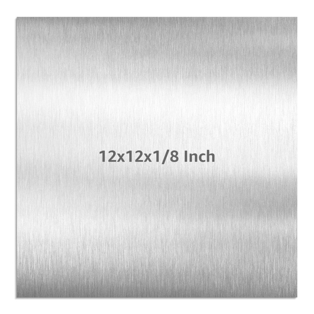 6061 T651 Aluminum Sheet Metal 12" x 12" x 1/8" 0.125" Rectangle Metal Plate ...
