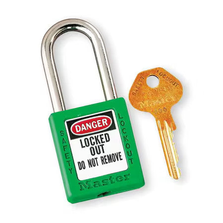 Master Lock 410Kaw400grn-3Xx1105 Lockout Padlock,Ka,Green,1-3/4"H