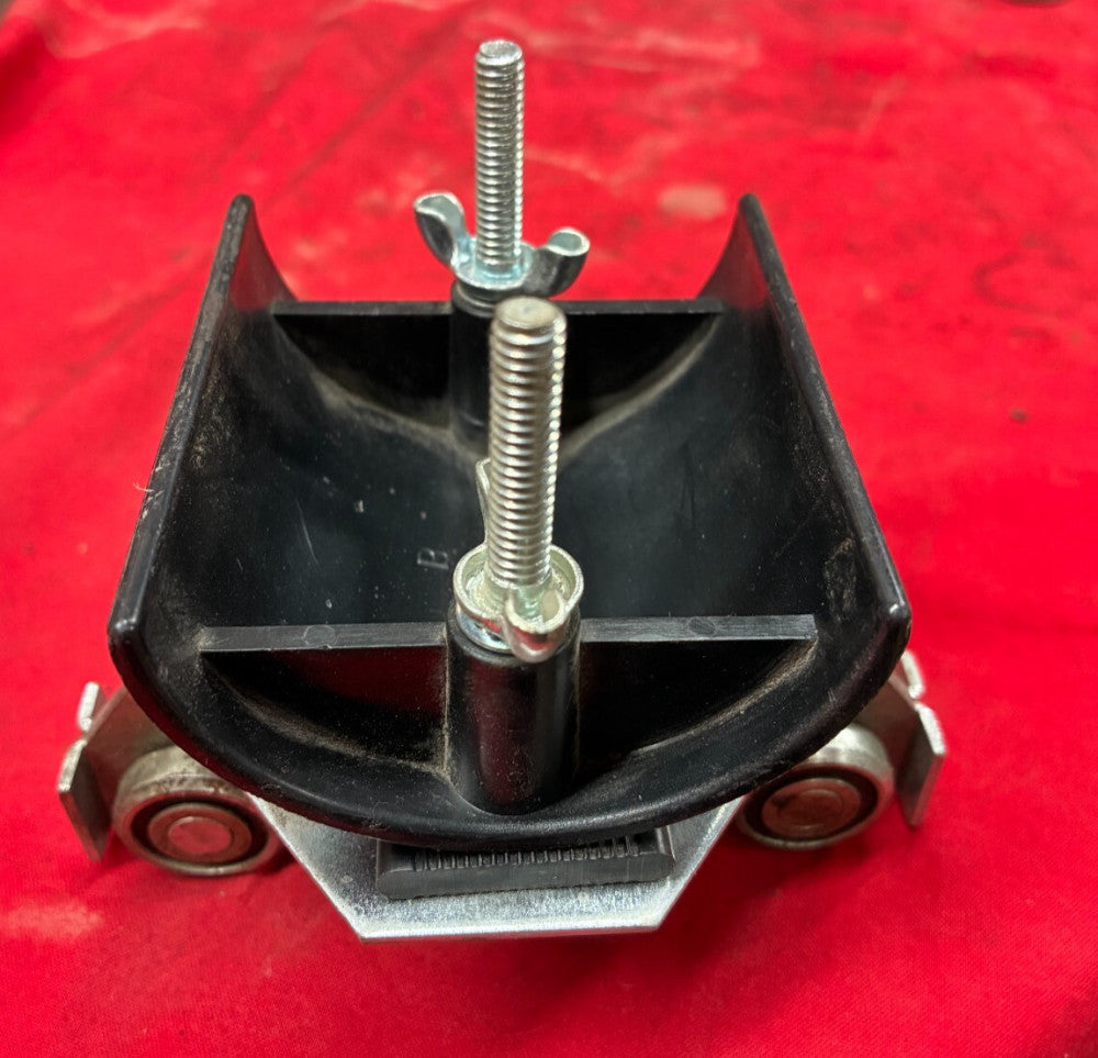 UNBRANDED FESTOON CABLE TROLLEY OVERALL DIMENSIONS: 5" X 4-1/2" X 3-1/2"