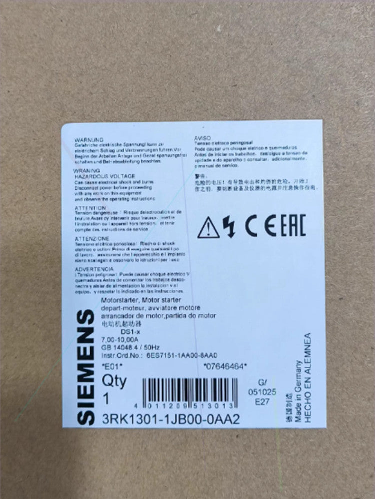 NEW SIEMENS 3RK1301-0JB00-0AA2 3RK1 301-0JB00-0AA2 PLC Brake Control Module