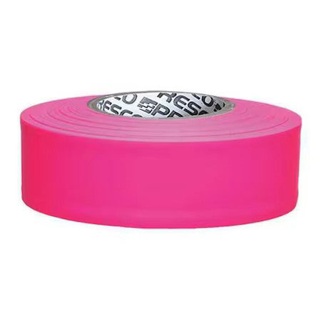 Zoro Select Arpg-200 Flagging Tape, No Legend, Fluorescent Pink, 1 3/16 In Wide