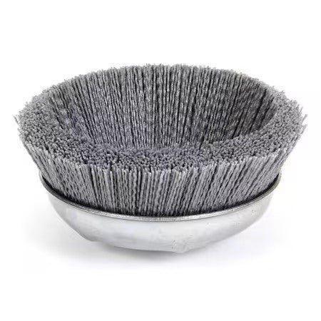 Weiler 96096 Cup Wire Brush, Threaded Arbor, 6", 6, 600 Rpm