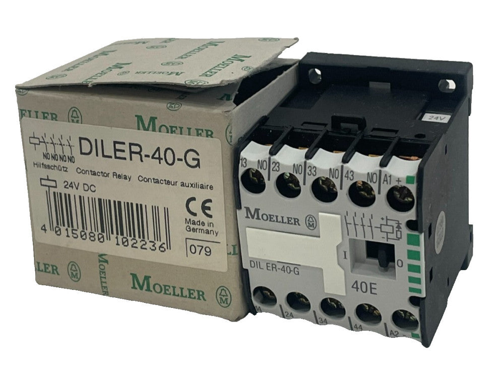 NEW MOELLER DILER-40-G CONTACTOR RELAY 24VDC DILER40G