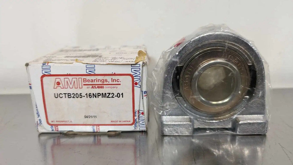 AMI Bearings UCTB205-16NPMZ2-01 Tapped Base Pillow Block Bearing 1" ID 1.339"...