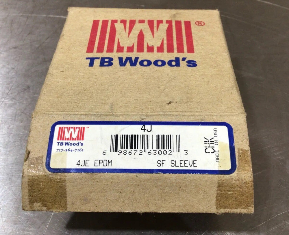 TB Woods 4J Sure-Flex Sleeve Coupling Insert, 4JE EPDM, Rubber, NOS Surplus