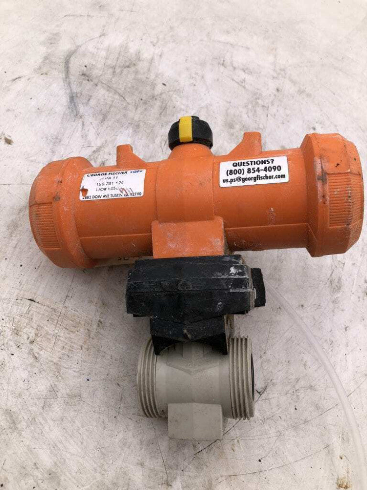 GF George Fischer Typ PA11 1/2" Plastic Pneumatic Ball Valve 7PSI DN20-25