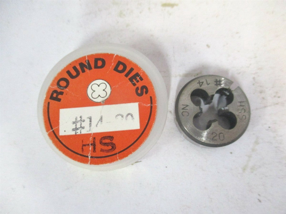 #14-20 NC Thread High Speed Steel Adjustable Round Die 