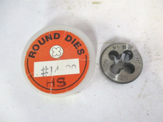 #14-20 NC Thread High Speed Steel Adjustable Round Die 