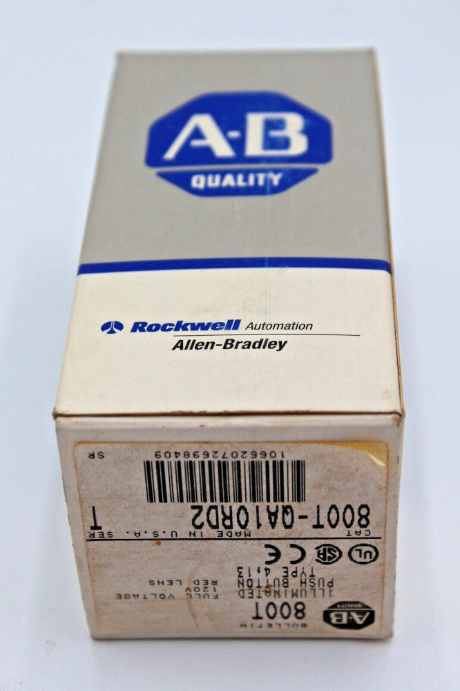 Allen-Bradley 800T-QA10RD2 Red Illuminated Push Button