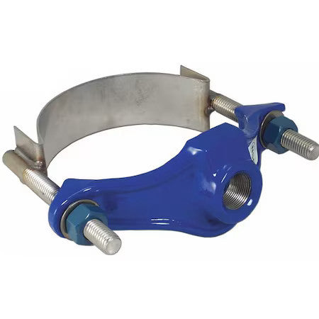 Smith-Blair 31500090506000 Ip Repair Clamp,Iron,8 In Pipe,3/4 In Out