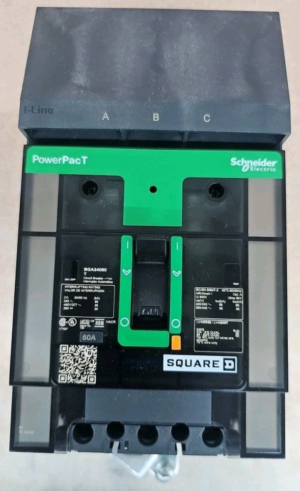 Square D NEW BGA34060Y 60 Amp 480/277V 3 Pole Circuit Breaker