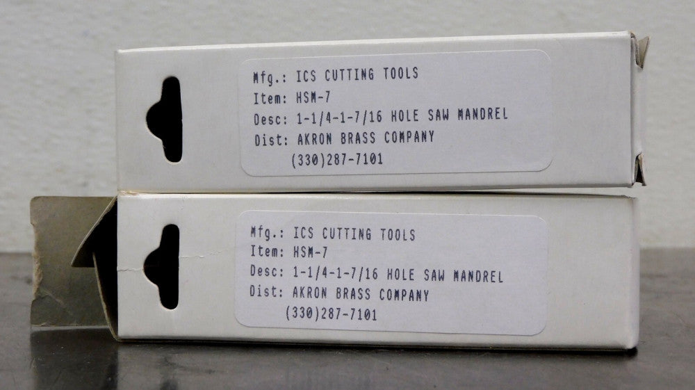 ICS - HSM-7 ICS Cutting Tools 1-1/4-1-7/16 Hole Saw Mandrel Lot of Two (2)