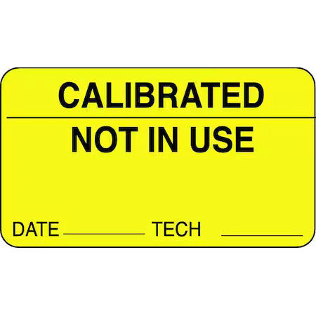 Roll Products 141459 Label,Yellow,1 In. H,Pk1000