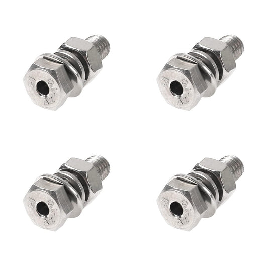 4Pcs 304 Stainless Steel Cylindrical Hollow External Hexagon Screw Lamp Threadin