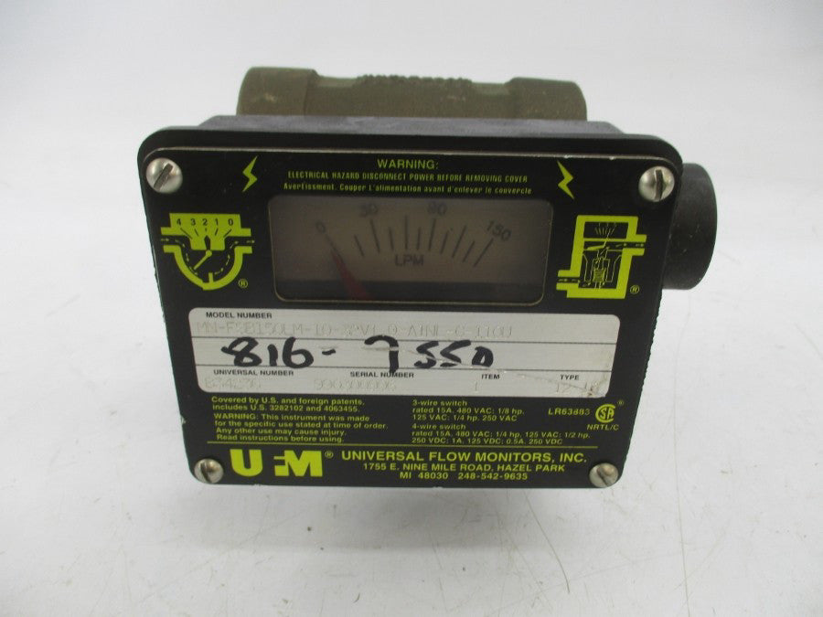 UNIVERSAL FLOW MONITOR MN-FSB150LM-10-32V1.0-A1NL-C-110U 480VAC 15A NSNP