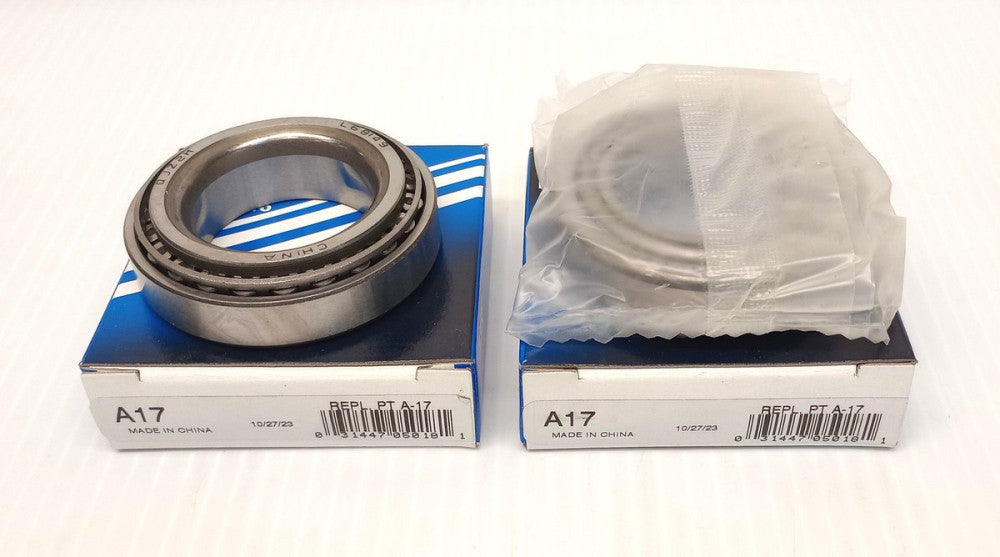 PTC A17 Tapered Roller Bearing Cone & Cup PT A-17 L68149/L68111 (Pack Of 2)