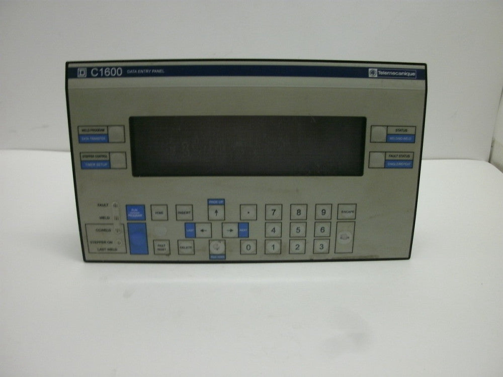 TELEMECANIQUE W81491349 C1600 WELDING VFD OP PANEL 24VDC 1.06 REV B 930F
