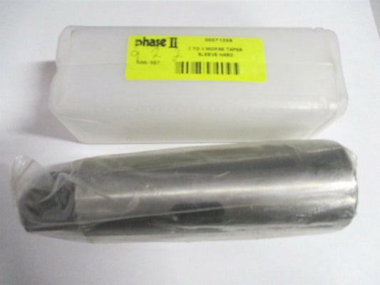 (214-8125) 1/4" x 247mm OAL MT2 Inside Morse Taper Standard Reducing Sleeve 