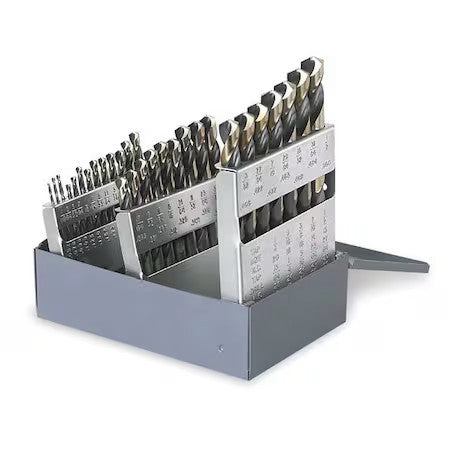 Cle-Line C21163 29Pc 135 Degree Heavy-Duty Mechanics Length Drill Set Cle-Line
