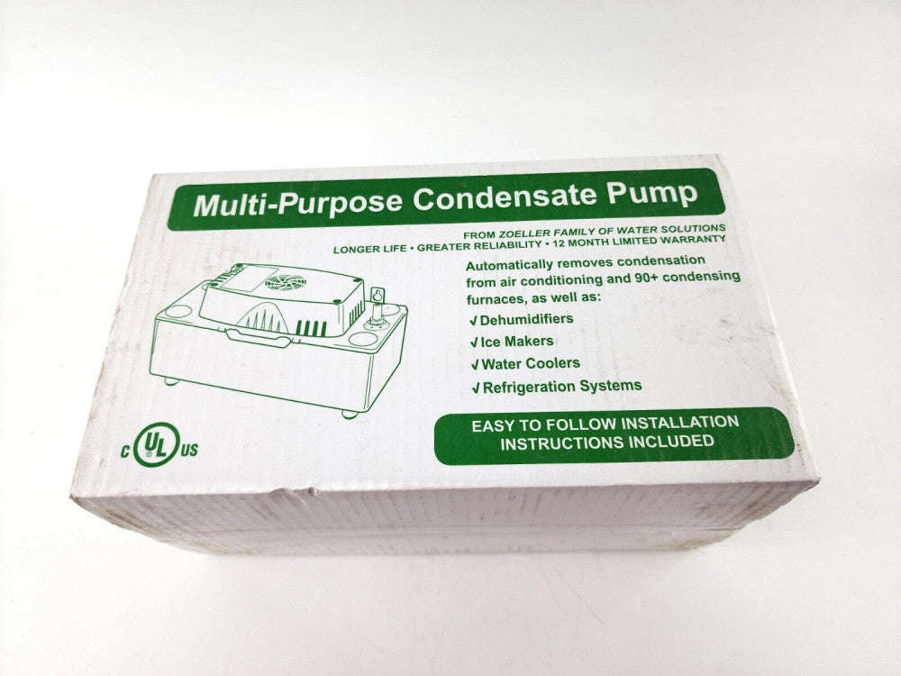 Zoeller Multi-Purpose A/C Condensate Pump Low Profile 22ft TDH 6' Cord