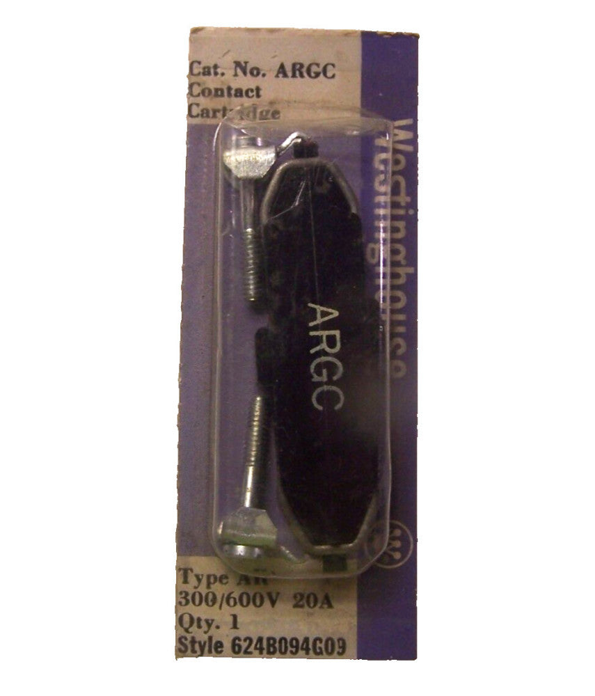 WESTINGHOUSE ARGC CONTACT CARTRIDGE TYPE AR 20 AMP 300/600 VAC  624B094G09