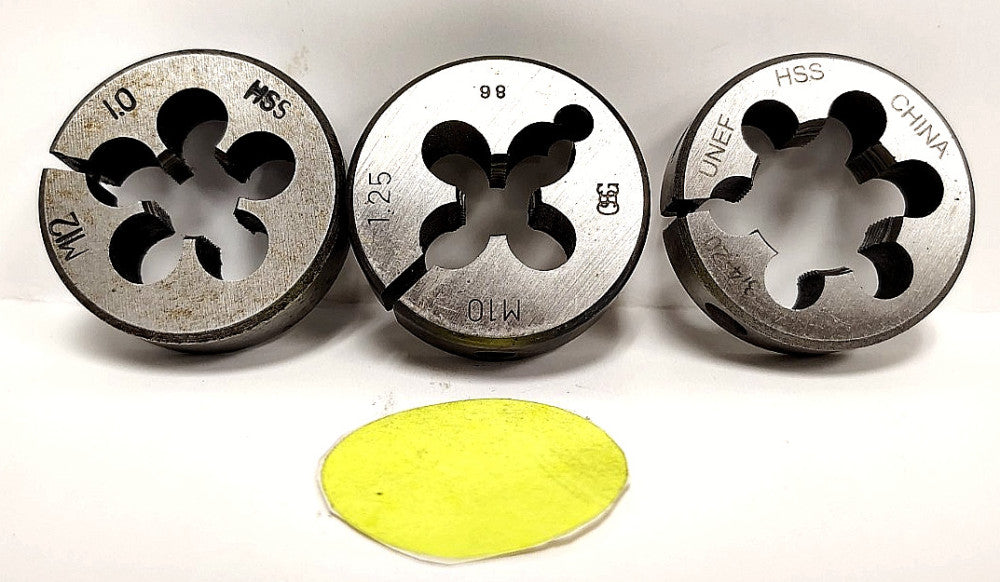ASSORTED LOT OF THREADING DIES HSS ****LOT OF 3****