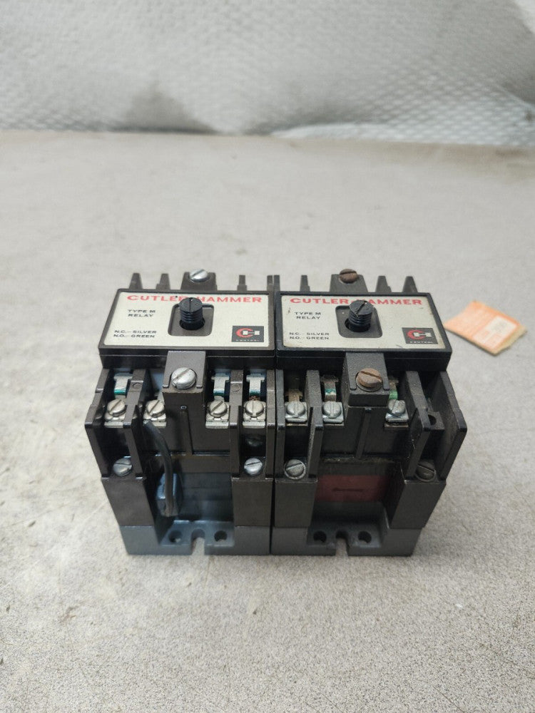 USED LOT OF 2 CUTLER-HAMMER TYPE M RELAY D26MB