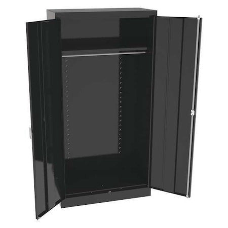Tennsco 7114Dhbk Wardrobe Storage Cabinet, 72 In H, 36 In W, 18 In D, Swing,
