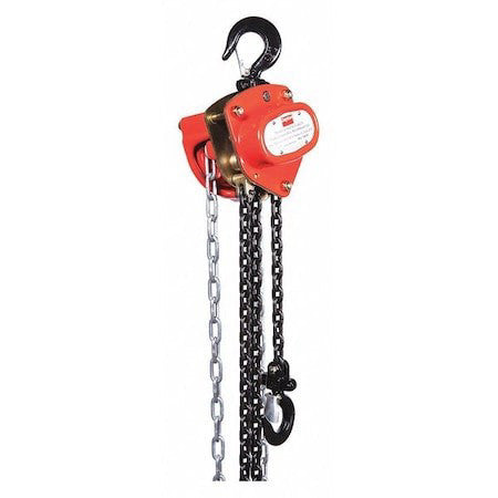 Dayton 1Vw53 Manual Chain Hoist,1000 Lb.,Lift 20 Ft.