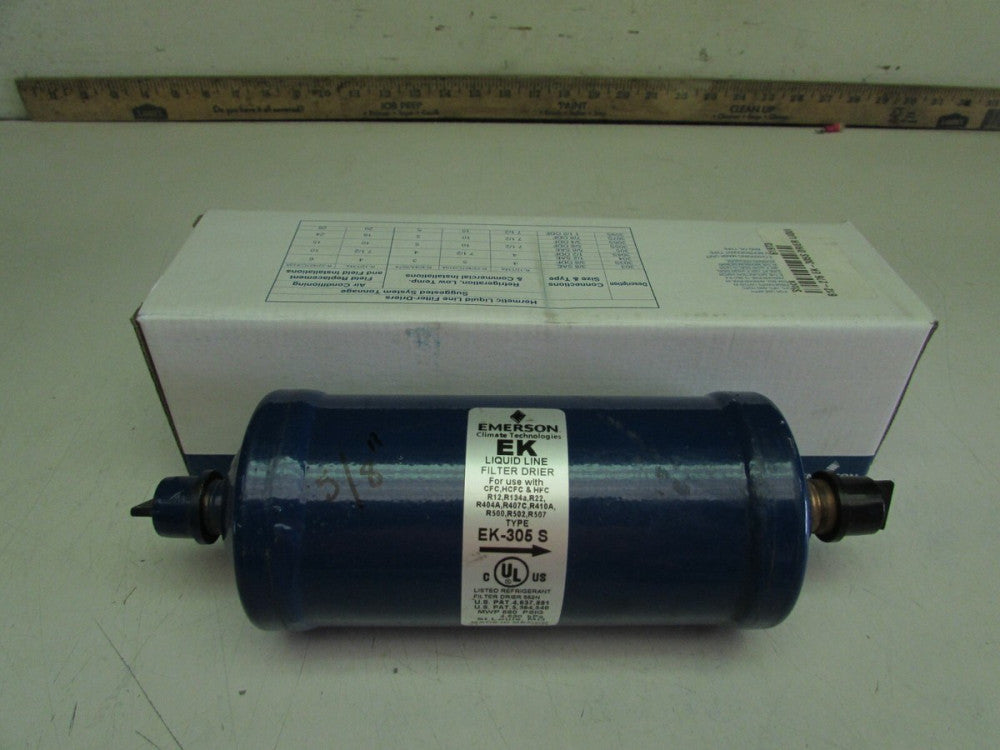 LOT OF 3-QTY EMERSON EK305S 5/8"ODF SOLDER LIQUID LINE FILTER-DRIER NIB M/O