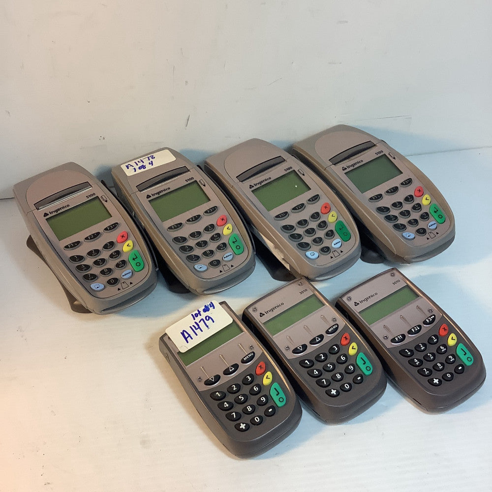 Lot of 3 Ingenico iCT 3010 + 4 Ingenico i5100 POS Payment Terminals