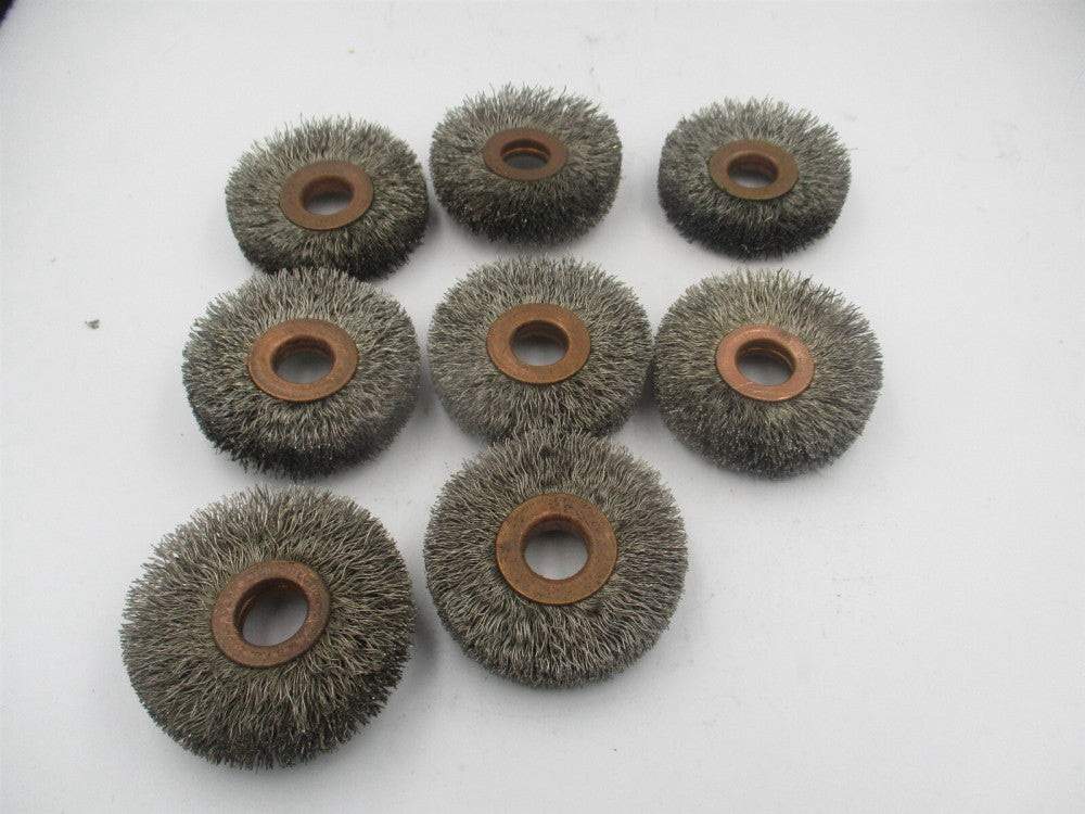 (C-2in-.020) 1/2 in x 2in Wire Wheel Brush - Lot of 8
