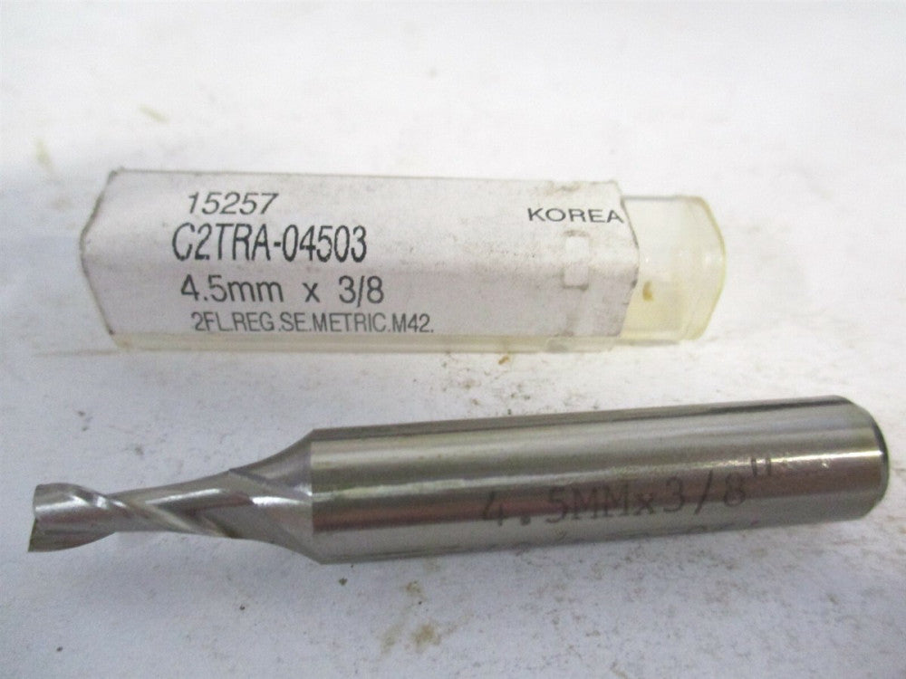 YG-1 (15257) 4.5" x 3/8" x 1/2" x 2-5/16" OAL Cobalt 2-Flute End Mill 