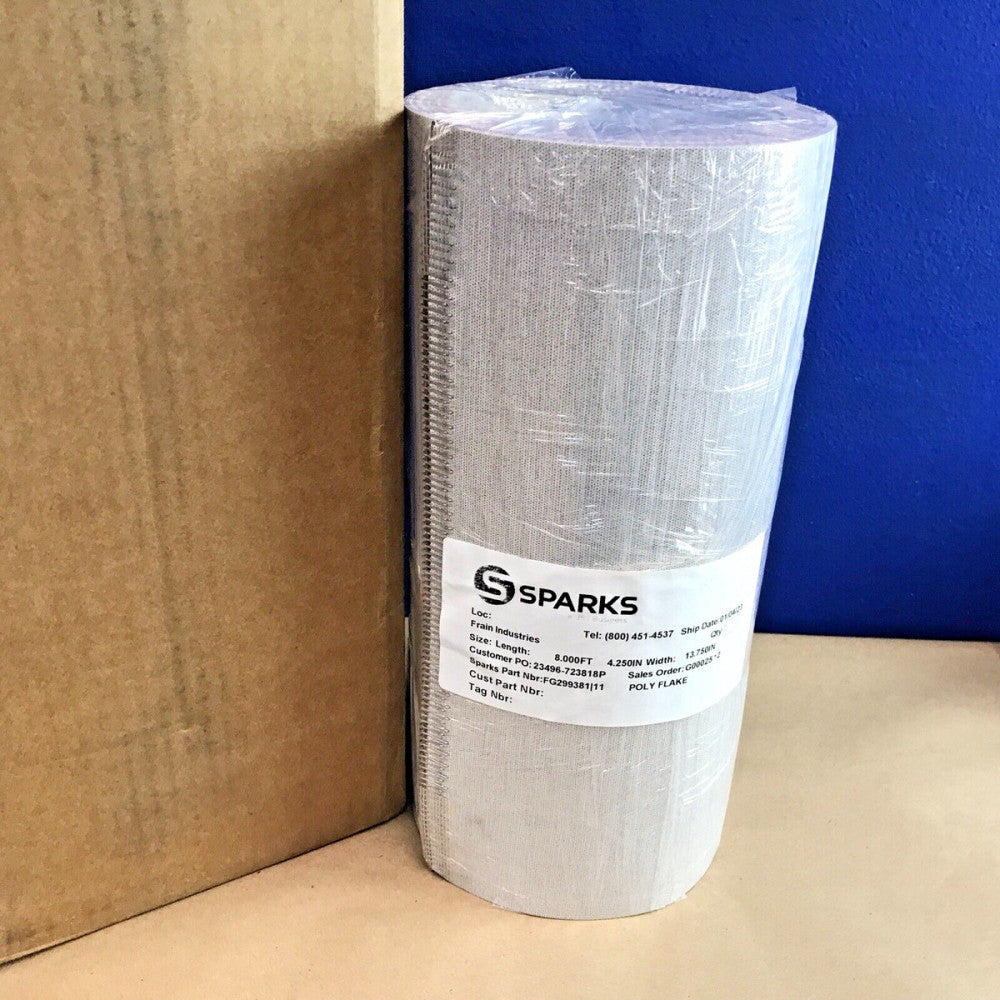 Sparks Poly Flake Conveyor Belt 8' 4.25" Long x 13.75"Wide