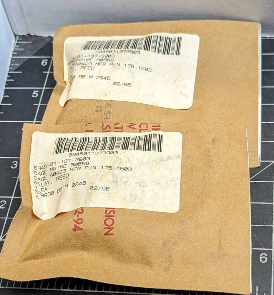 Lot of (2) 175-1503 Reed Relay J244A3K2UAB NSN 5945-01-137-3903 [C3BY] #1