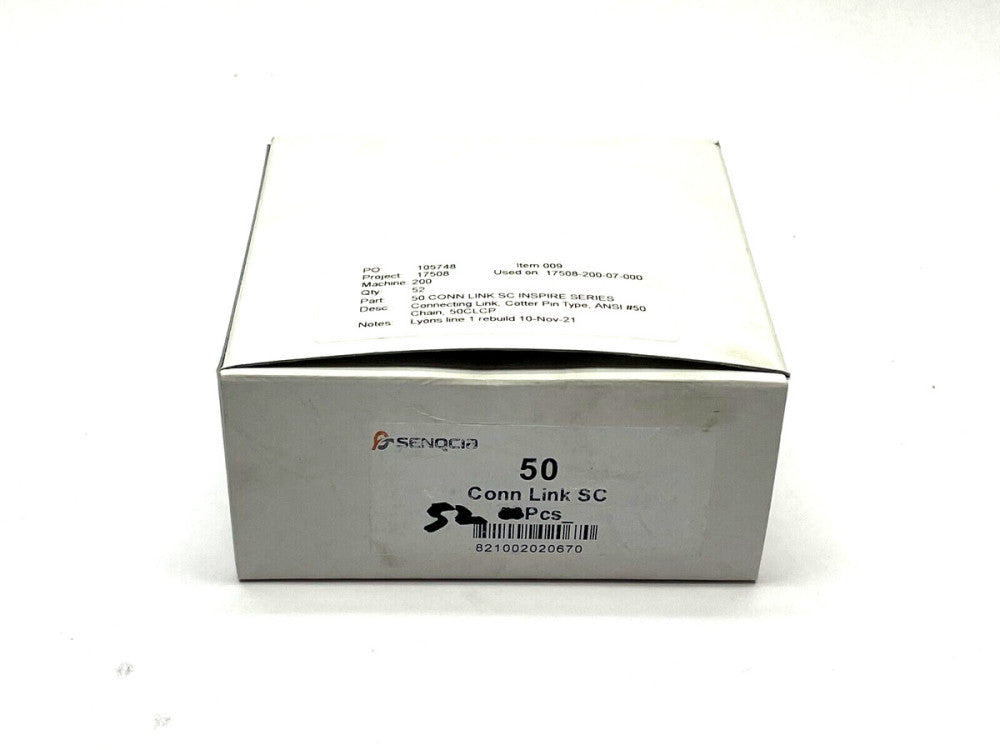 Senqcia Cotter Pin Connecting Link 50CLCP ANSI #50 BOX OF 52