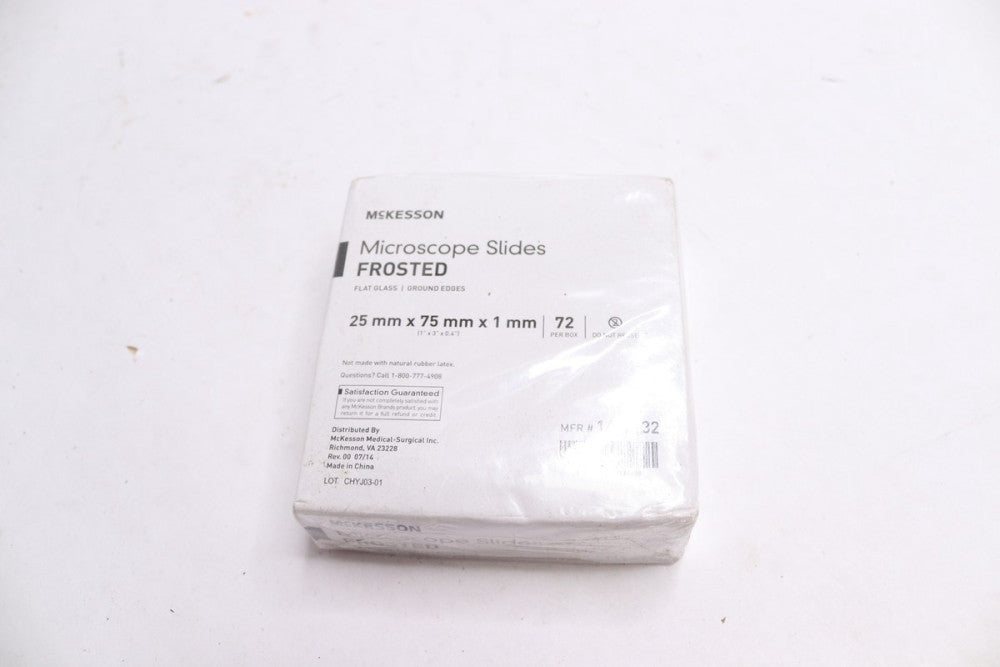 (72-Pk) McKesson Frosted Microscope Slide 25mm x 75mm x 1mm 16-7132