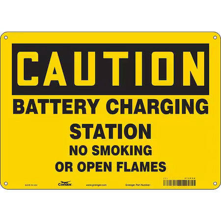 Condor 473P58 No Smoking Sign, 10" H, 14 In W, Polyethylene, Horizontal