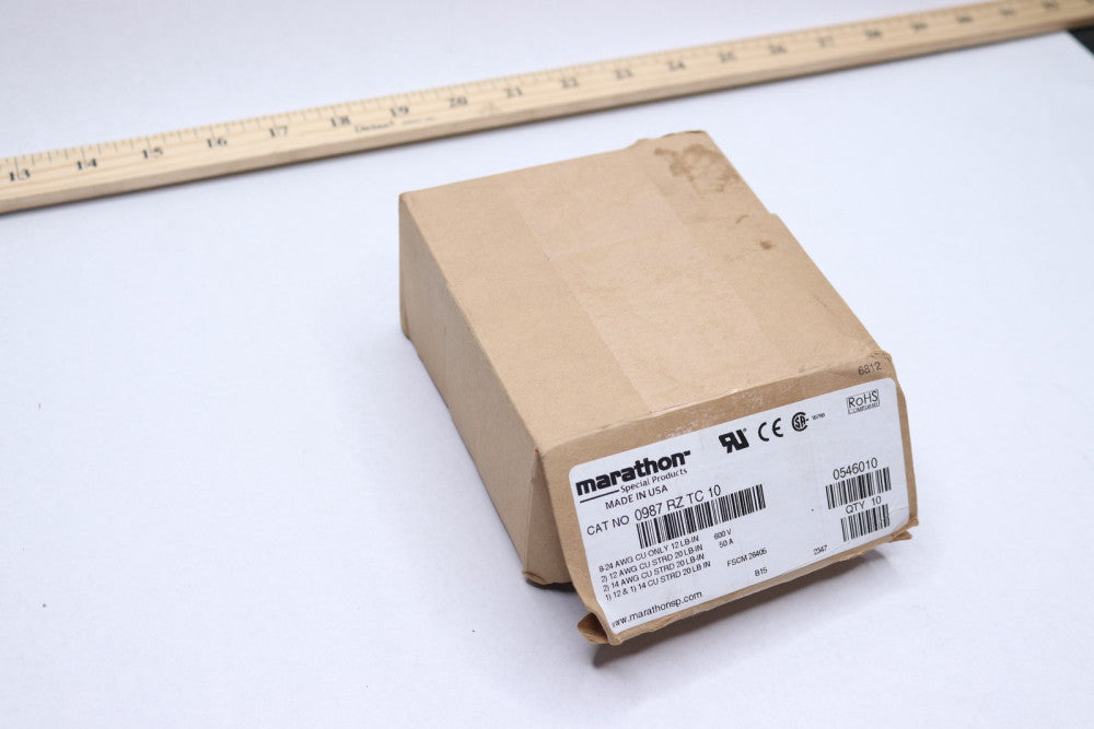 (10-Pk) Marathon Connector Terminal Blocks 0987 RZ TC 10