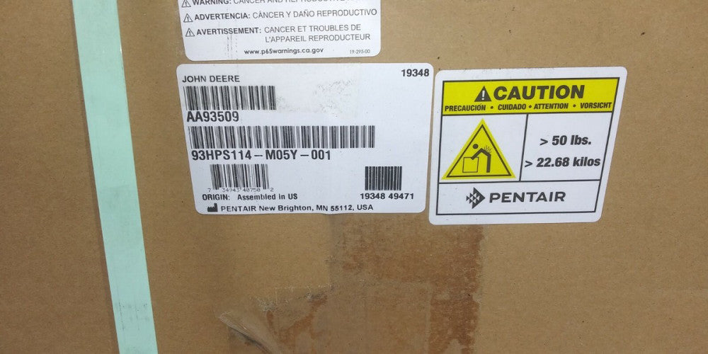 (1) NEW GENUINE OEM JOHN DEERE PUMP AA93509