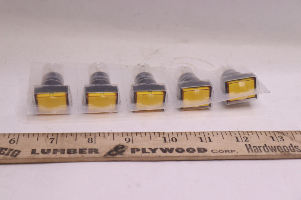 (5-Pk) IDEC Illumated Pushbutton AL6H-M13-Y