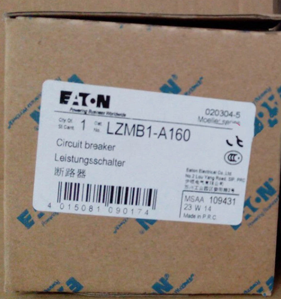 One Brand New EATON LZMB1-A160 Circuit Breaker