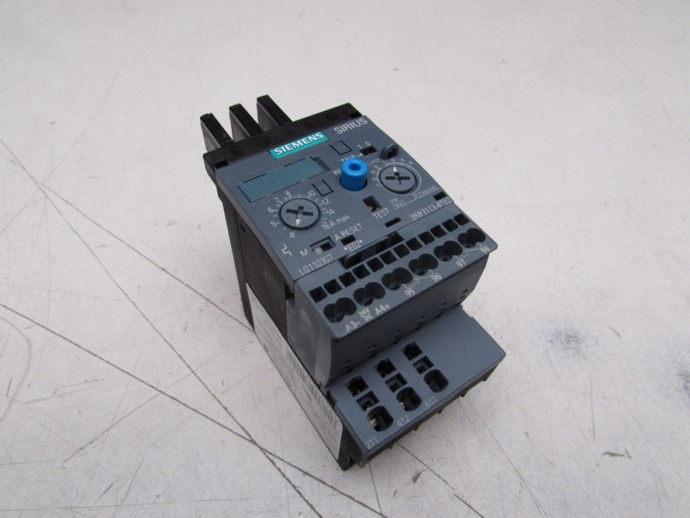SIEMENS SIRIUS 3RB3113-4TE0 OVERLOAD RELAY 600V 16AMP XLNT USED TAKEOUT M/OFFER