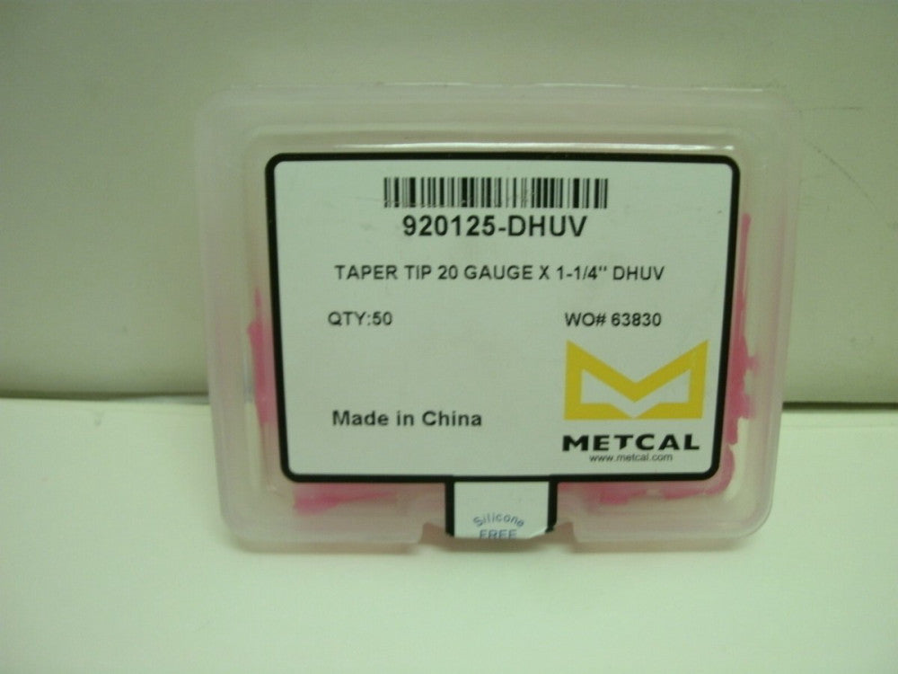 METCAL 920125-DHUV TAPER TIP 20 GAUGE X 1-1/4" DHUV NEW IN BOX