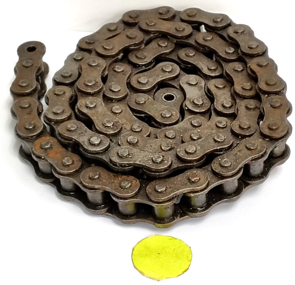 REXNORD 53-1/2" LONG #60 ROLLER CHAIN 3/4" CHAIN PITCH CARBON STEEL