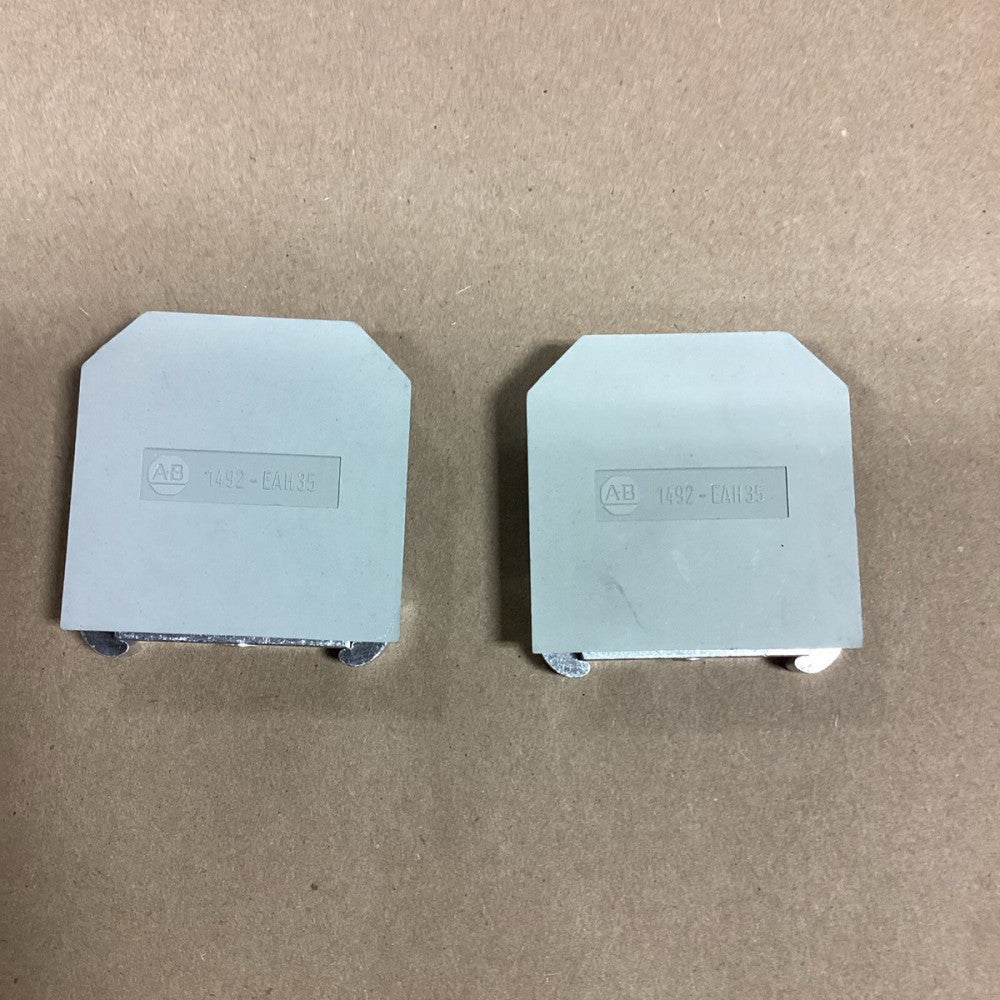 ALLEN BRADLEY 1492-EAH35 END ANCHORS Lot Of 2 F1