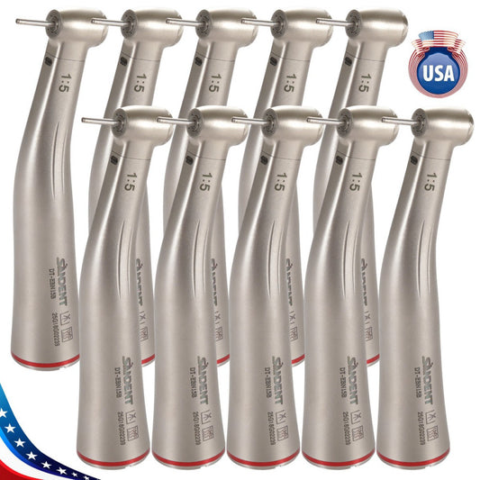 1-10* SANDENT Dental 1:5 Fiber Optic Contra Angle Increasing Handpiece Standard